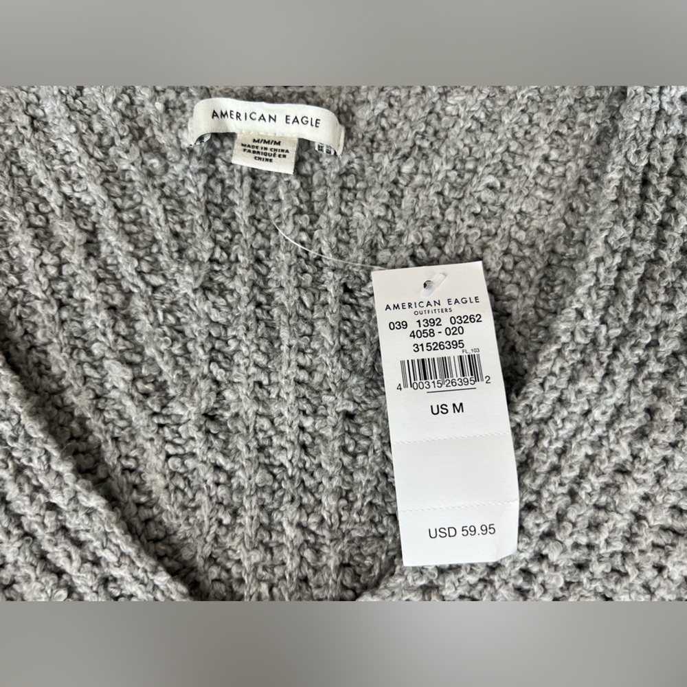 NWT light gray American Eagle sweater dress. Size M. - Picture 7 of 7